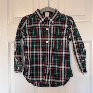 Boys 2T button down plaid shirt